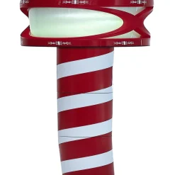 Borne solaire rouge et blanche 10LED couleurs changeantes H100cm-Gifi New