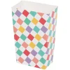 Boîte à bonbons motif arlequin multicolore thème candy x4-Gifi New