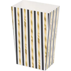 Boîte à bonbons rayures bleues et dorées thème nuit x4-Gifi Sale