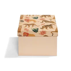 Boîte à cadeau carrée 15x15xH11cm - 2 modèles-Gifi Outlet