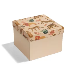 Boîte à cadeau carrée 15x15xH11cm - 2 modèles-Gifi Outlet