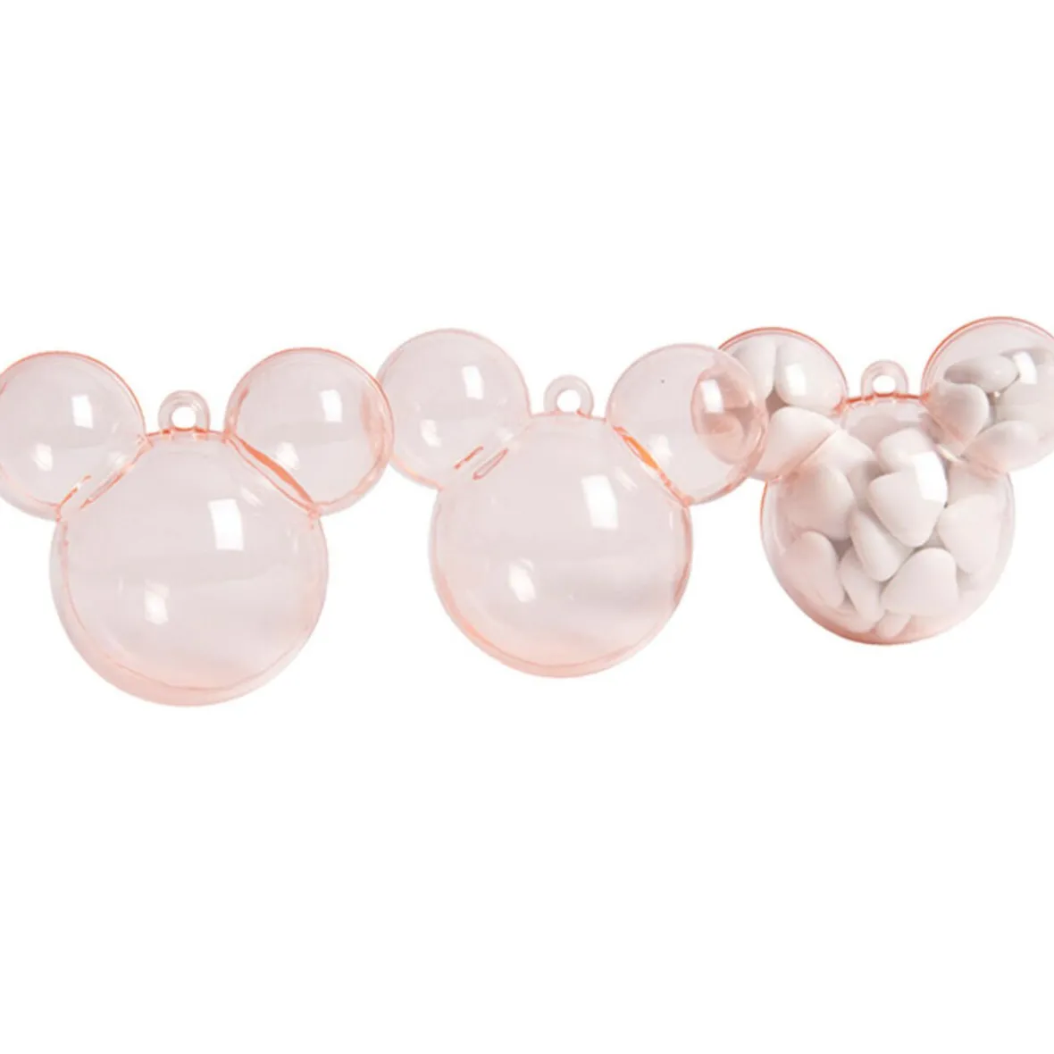 Boîte à dragées rose transparent x3-Gifi Sale