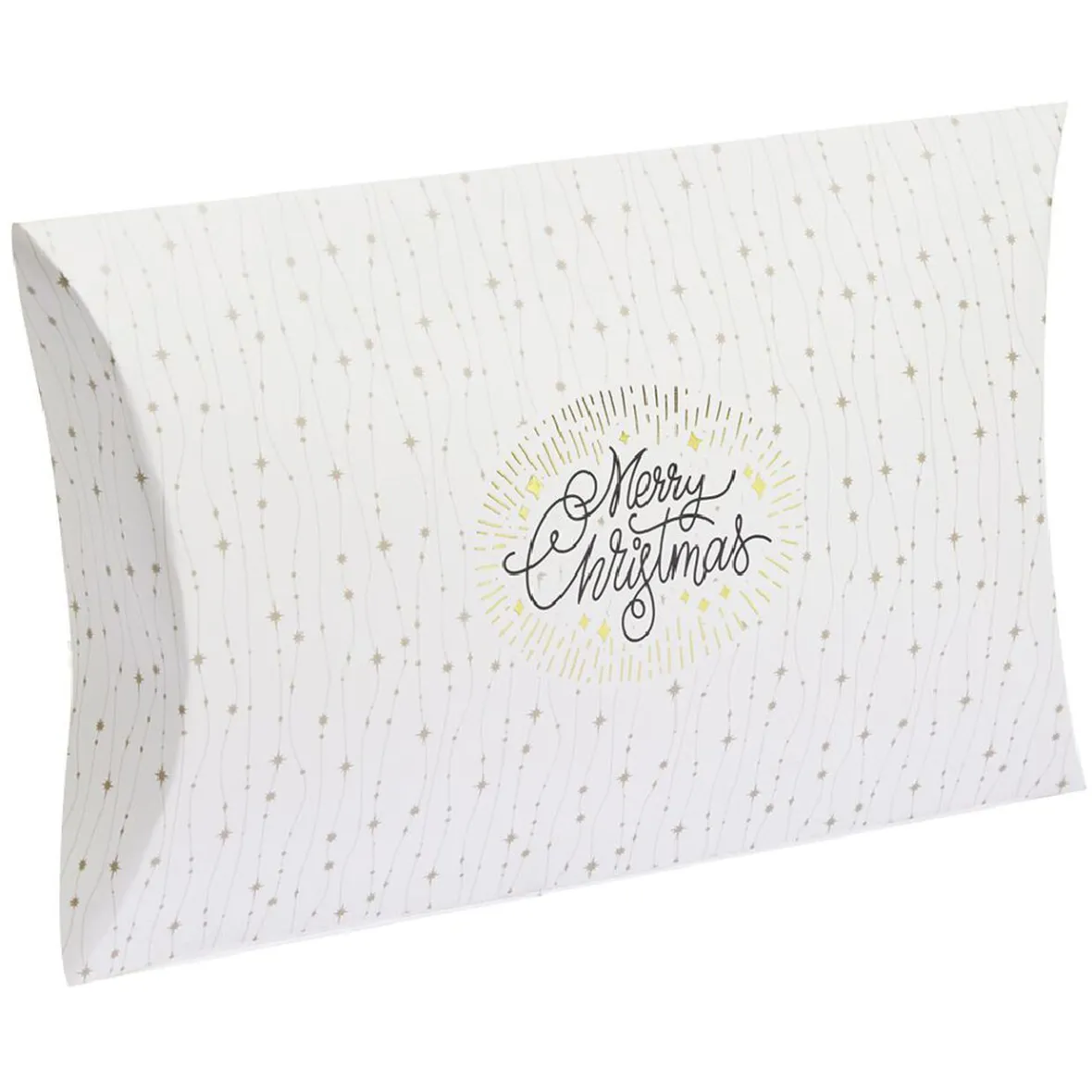 Boîte cadeau berlingot Noël doré L.34,5 x l.24 x H.4 cm-Gifi Sale