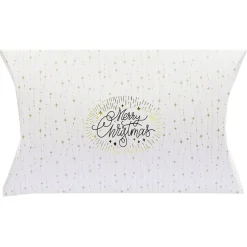 Boîte cadeau berlingot Noël doré L.34,5 x l.24 x H.4 cm-Gifi Sale