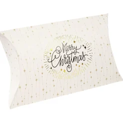 Boîte cadeau berlingot Noël doré L.14 x l.3 x H.10 cm-Gifi Hot