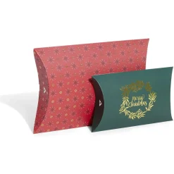 Boîte cadeau berlingot Noël traditionnel x2-Gifi Online