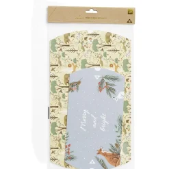 Boîte cadeau berlingot Noël motif nature x2-Gifi Sale