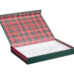 Boîte cadeau Joyeux Noël motif tartan et soldat casse-noisette-Gifi New