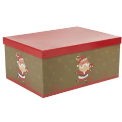 Boîte cadeau motif Père Noël grand modèle-Gifi Sale