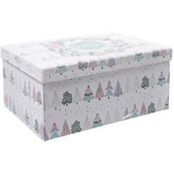 Boîte cadeau Noël Merry Christmas L.38,5 x l.17,5 x H.28 cm-Gifi Discount