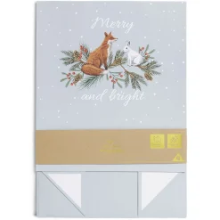 Boîte cadeau Noël pliable motif nature-Gifi Clearance