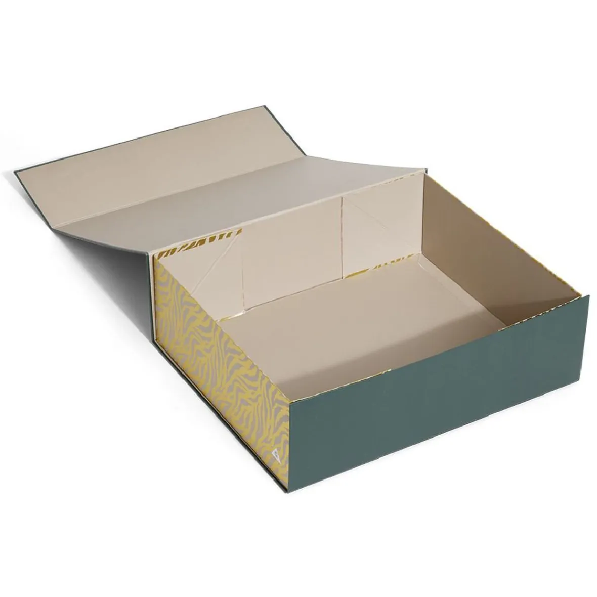 Boîte cadeau Noël pliable motif couronne dorée-Gifi Outlet