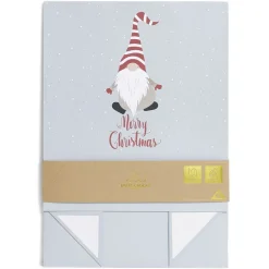 Boîte cadeau Noël pliable motif gnome-Gifi Online
