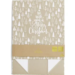 Boîte cadeau Noël pliable motif sapin-Gifi Discount