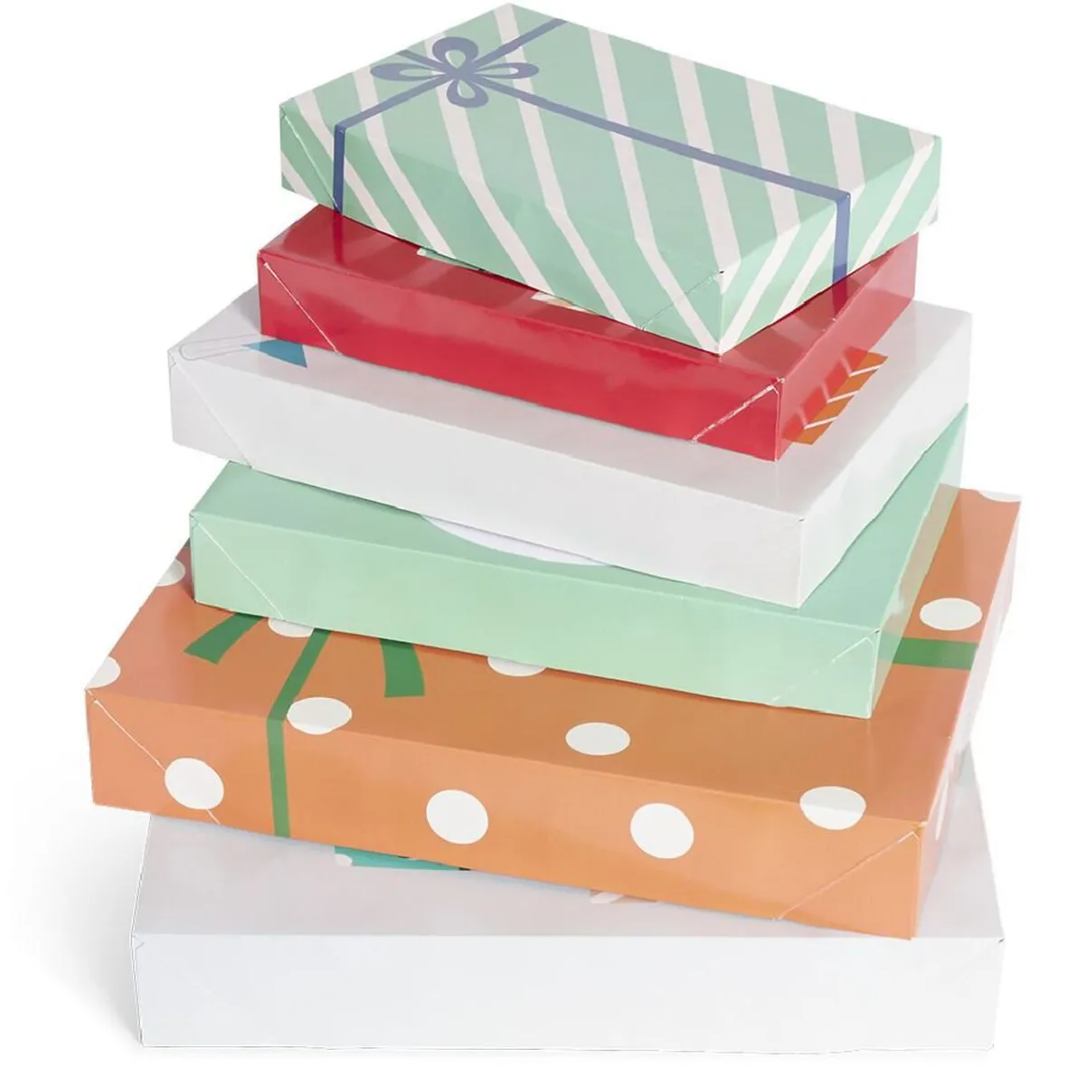 Boîte cadeau Noël pliable x6-Gifi New