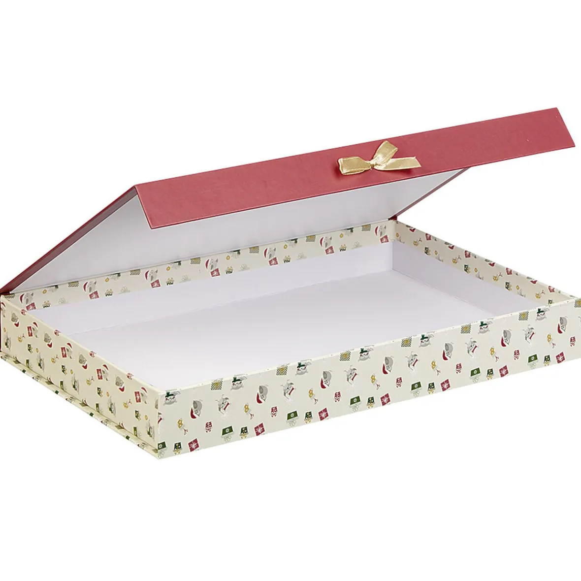 Boîte cadeau rectangulaire à motif hibou Joyeux Noël-Gifi