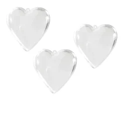 Boîte forme coeur transparent x3-Gifi Clearance