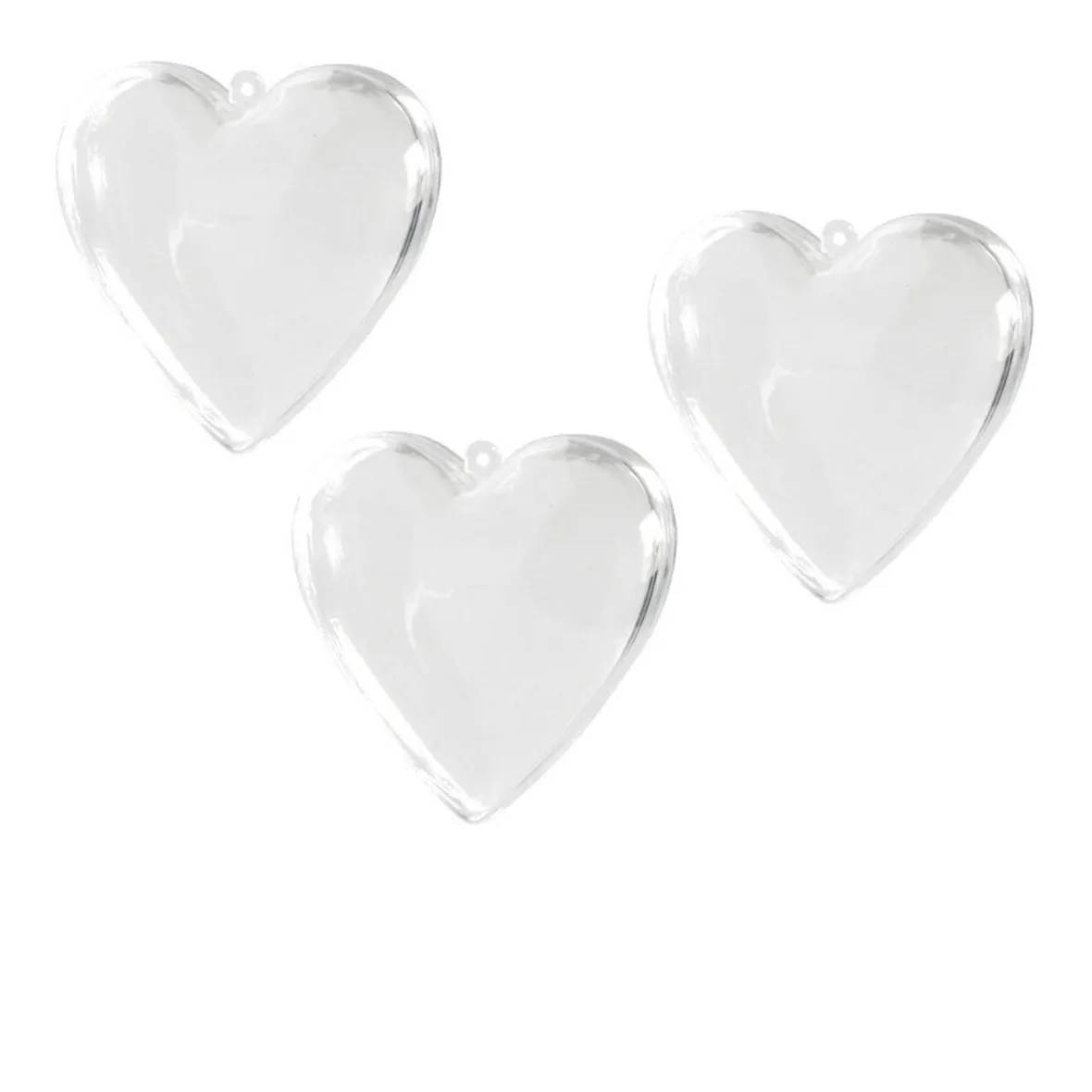 Boîte forme coeur transparent x3-Gifi Clearance
