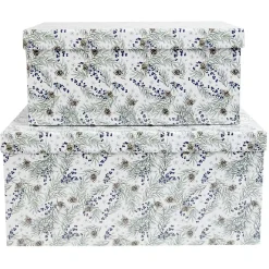 Boîte Noël design Jardin d'Hiver x2-Gifi Discount