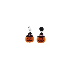 Boucles d'oreilles Halloween citrouille ou fantôme - 2 modèles-Gifi Discount