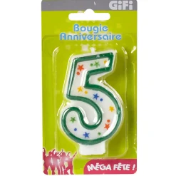 Bougie anniversaire-Gifi Hot