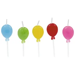 Bougie anniversaire ballon x 5-Gifi Online