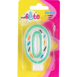 Bougie anniversaire chiffre "0".-Gifi Hot