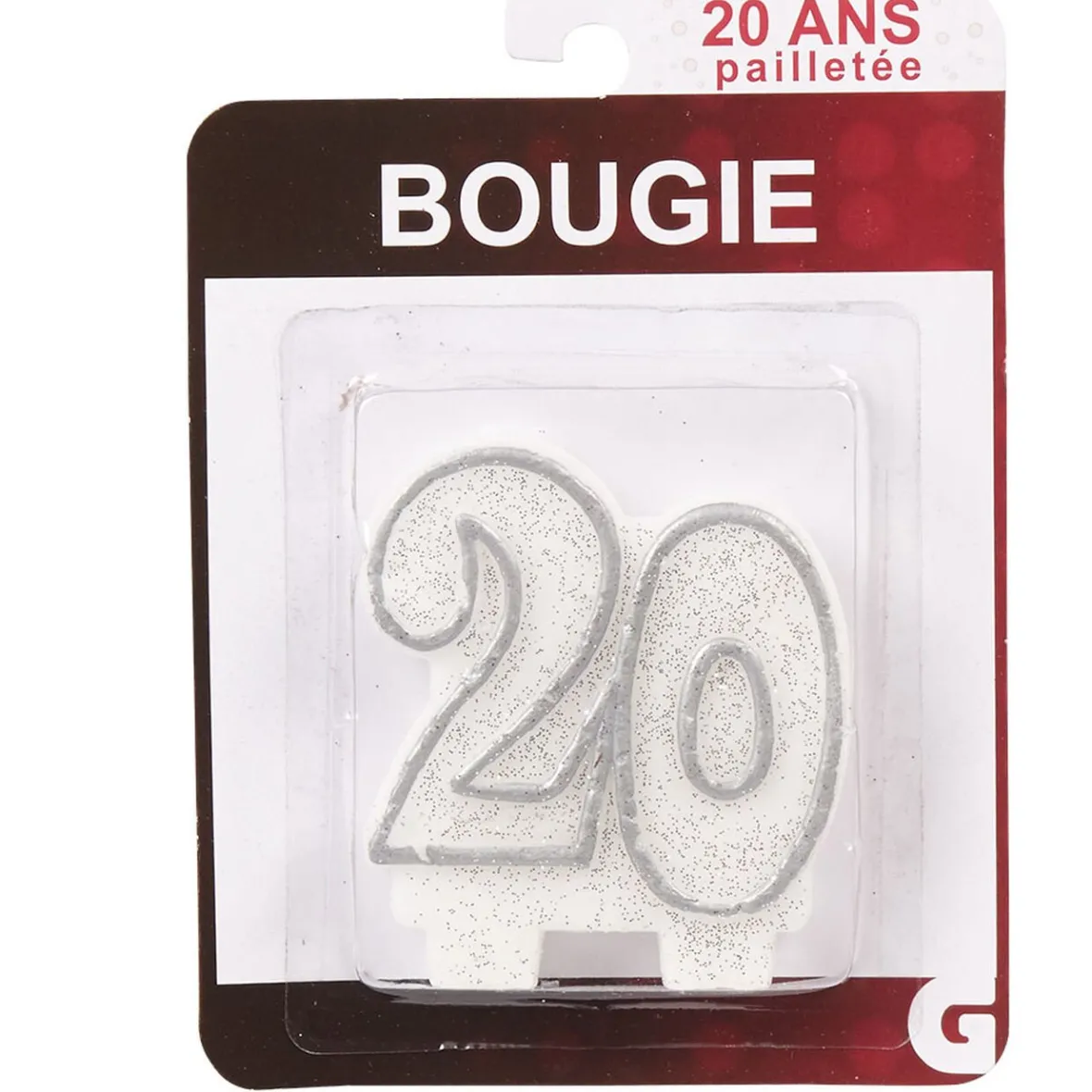 Bougie anniversaire chiffre 20-Gifi Hot