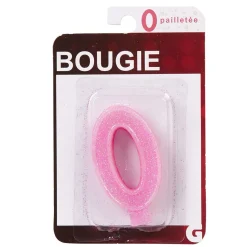 Bougie anniversaire chiffre 0-Gifi Clearance
