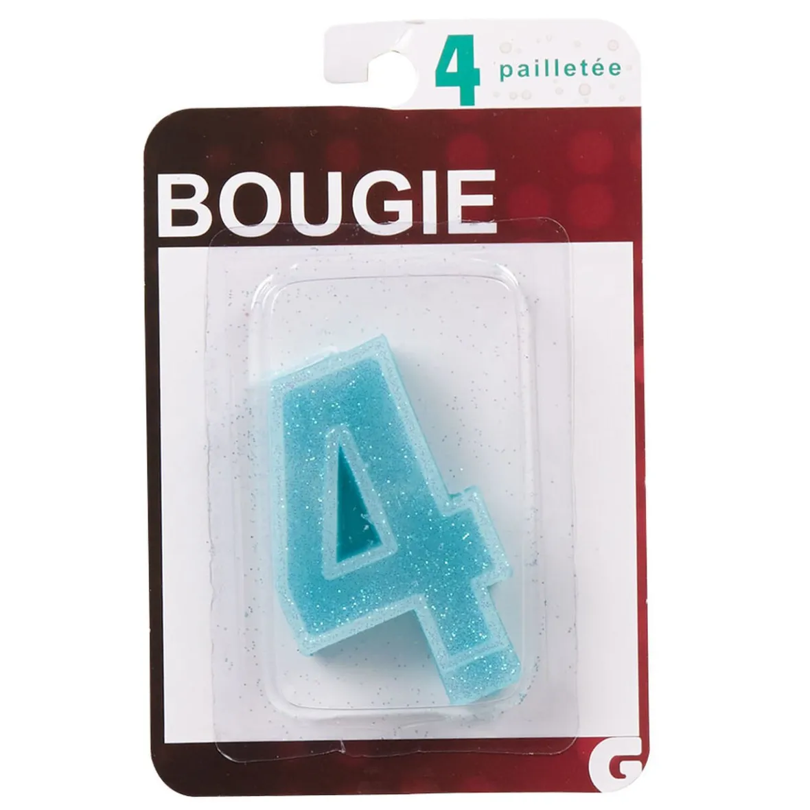 Bougie anniversaire chiffre 4-Gifi Outlet