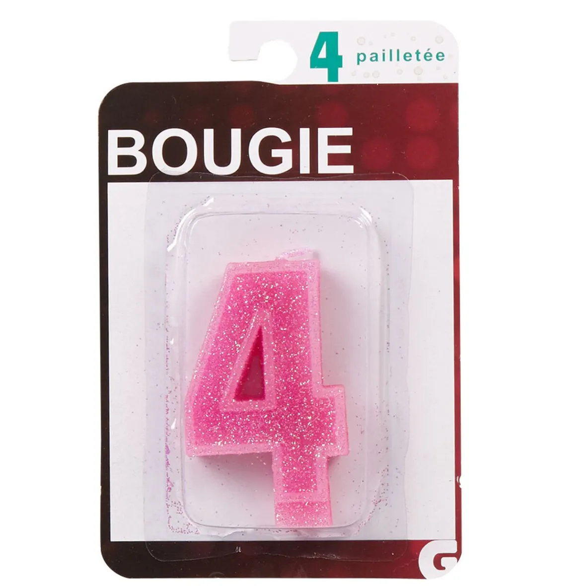 Bougie anniversaire chiffre 4-Gifi Outlet