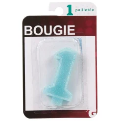 Bougie anniversaire chiffre 1-Gifi New
