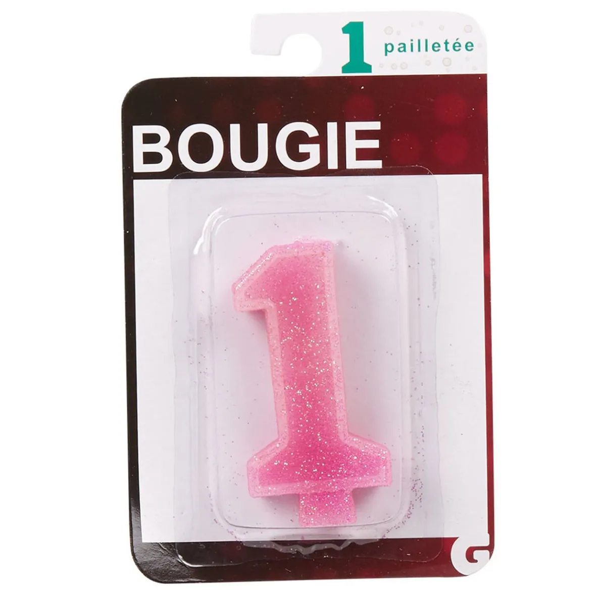 Bougie anniversaire chiffre 1-Gifi New