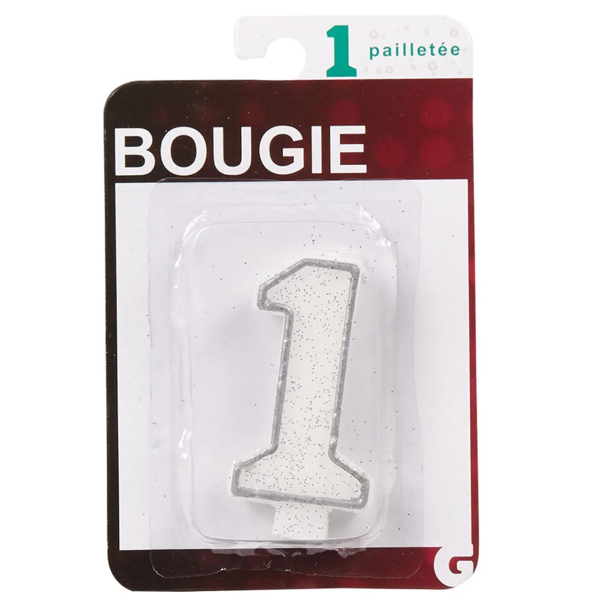 Bougie anniversaire chiffre 1-Gifi New
