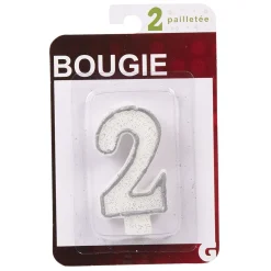 Bougie anniversaire chiffre 2-Gifi Sale