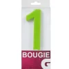 Bougie anniversaire chiffre 1 vert-Gifi Hot