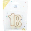 Bougie anniversaire chiffre 18 doré pailleté-Gifi Clearance
