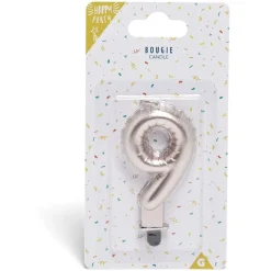 Bougie anniversaire chiffre 9 rose gold-Gifi Best