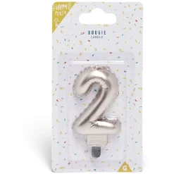Bougie anniversaire chiffre 2 rose gold-Gifi Clearance