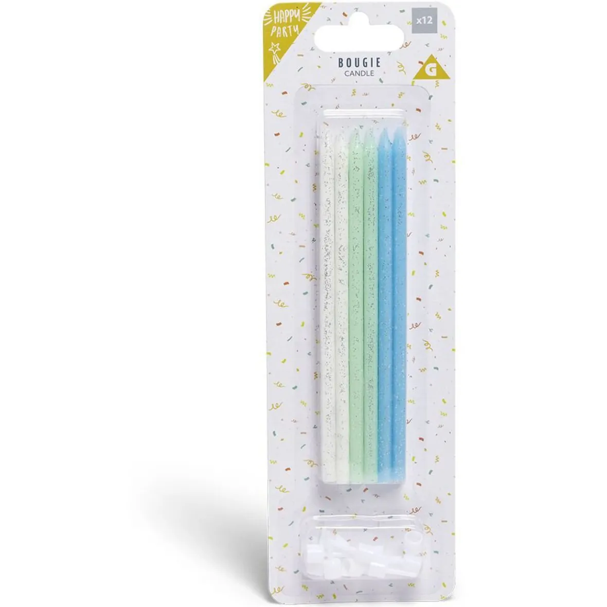 Bougie anniversaire longue bleue x12-Gifi Clearance