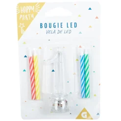 Bougie anniversaire lumineuse à led chiffre 1-Gifi Discount