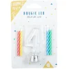 Bougie anniversaire lumineuse à led chiffre 4-Gifi Sale