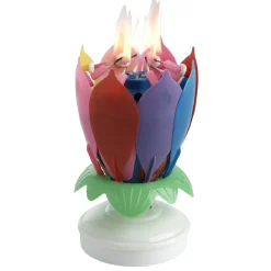 Bougie anniversaire musicale en forme de fleur-Gifi Sale