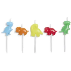 Bougie dinosaure pique x5-Gifi New