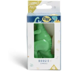 Bougie dinosaure vert H8cm-Gifi Clearance