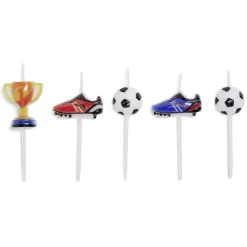 Bougie football pique x5-Gifi Hot