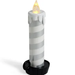 Bougie LED flamme effet fondant avec support - 3 coloris-Gifi New