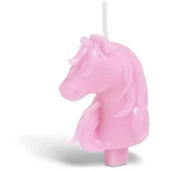 Bougie licorne rose H8cm-Gifi Discount