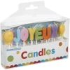 Bougies Joyeux anniversaire multicolore-Gifi