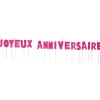 Bougies Joyeux anniversaire rose à paillettes-Gifi Clearance